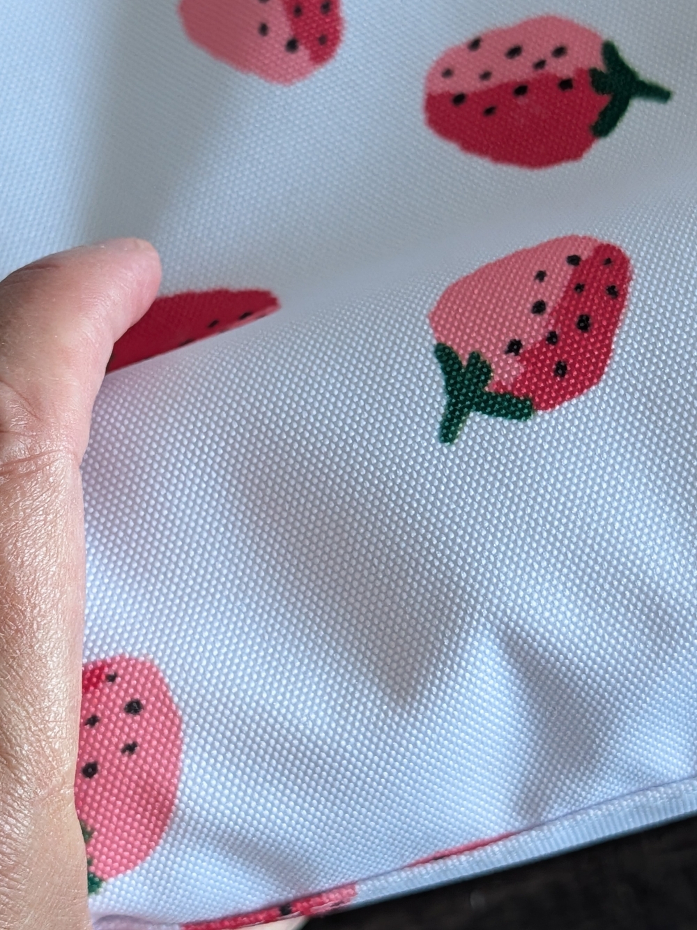 Kate Spade Strawberry Print Lunch Tote With Storage Container - Picture 10 of 10